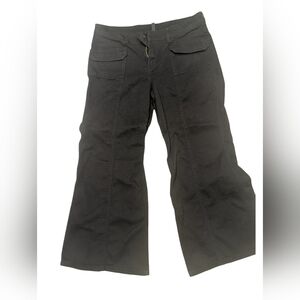 H&M Black Wide-Leg Cargo Pants